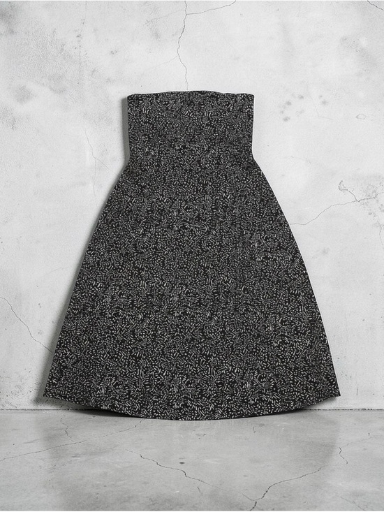 Banana Republic Dresses & Skirts - NWT Banana Republic Strapless Midi Dress XL Black White Abstract Speckled Print